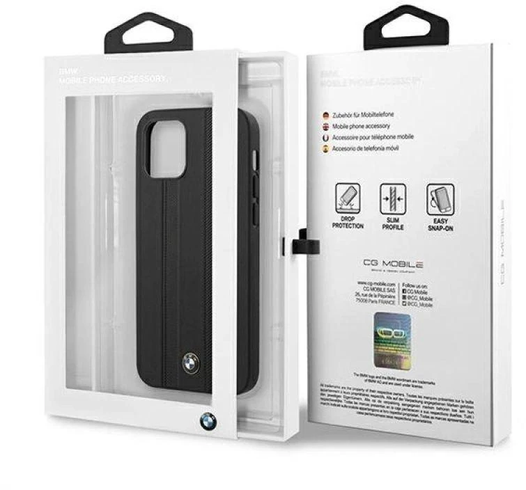 Apple iPhone 12 Mini BMW dėklas Signature Tire Marks (BMHCP12STTBK) juodos spalvos
