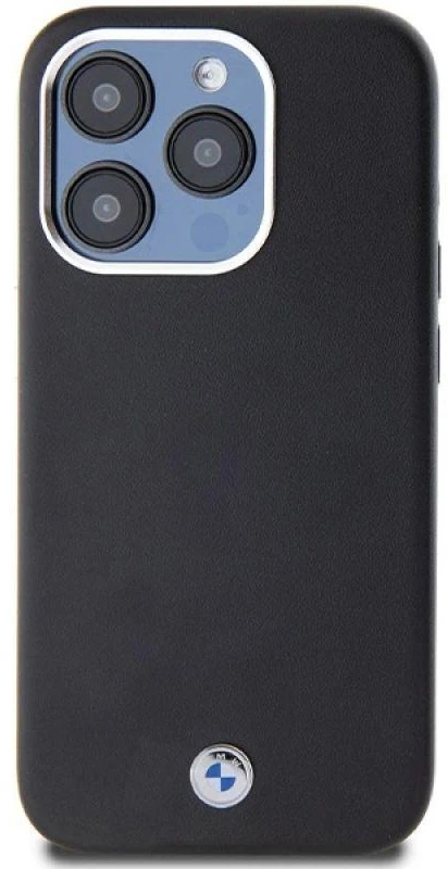 Dėklas BMW BMHMP15L23PUFWK Apple iPhone 15 Pro 6.1″ juodos spalvos Signature Wrapped Metal MagSafe