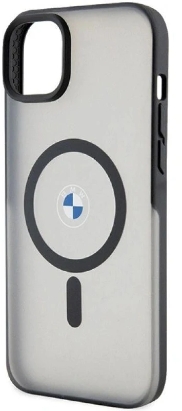 Dėklas BMW BMHMP14MDSLK Apple iPhone 14 Plus / 15 Plus 6.7″ juodos spalvos kietas dėklas Signature MagSafe