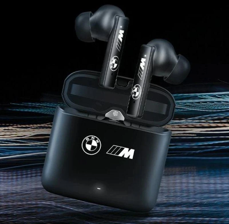 BMW Bluetooth ausinės BMWSES20MAMK TWS + docking station juodos spalvos M Collection