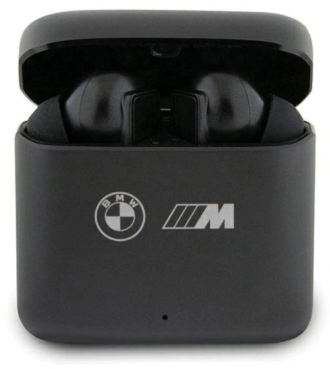 BMW Bluetooth ausinės BMWSES20MAMK TWS + docking station juodos spalvos M Collection