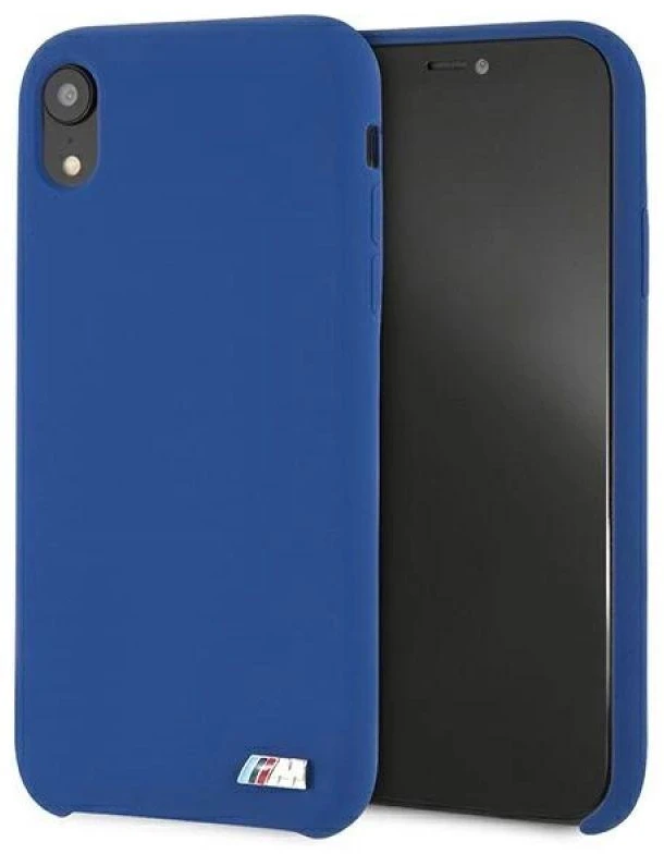 Apple iPhone XR BMW dėklas silikoninis M Collection (BMHCI61MSILNA) mėlynos spalvos