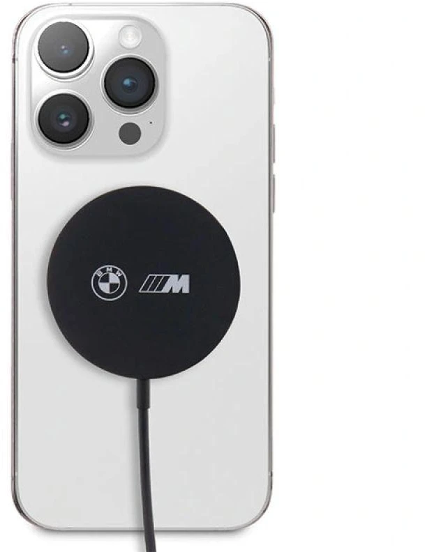 BMW indukcinis įkroviklis BMCBMSPLK 15W MagSafe juodos spalvos M Edition