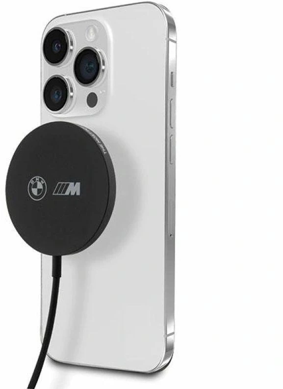BMW indukcinis įkroviklis BMCBMSPLK 15W MagSafe juodos spalvos M Edition