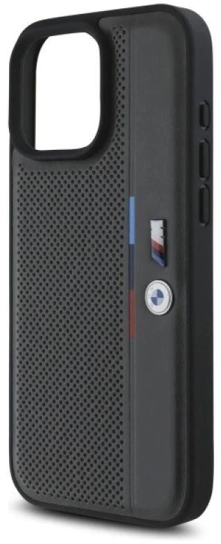 BMW BMHCP16L23 PUPVA Apple iPhone 16 Pro 6.3″ anthracite kietas dėklas M Perforated Tricolor Detail Line
