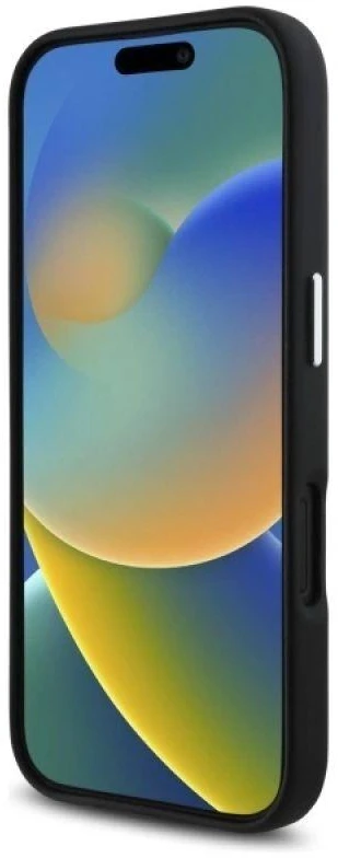 BMW BMHCP16S23 PMWK Apple iPhone 16 6.1″ juodos spalvos kietas dėklas M Smooth Full Wrapped Metal