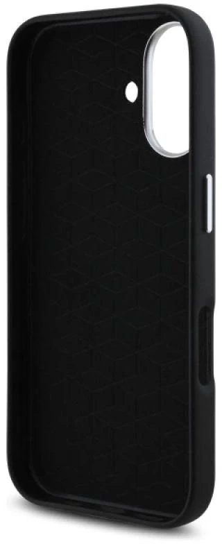BMW BMHCP16S23 PMWK Apple iPhone 16 6.1″ juodos spalvos kietas dėklas M Smooth Full Wrapped Metal