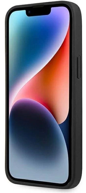 Dėklas BMW Leather Stamp Case for iPhone 14 Pro - Juodas