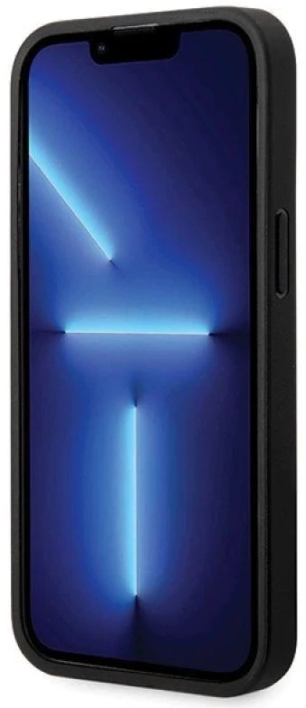 Dėklas BMW BMHCP14L22RFGK Apple iPhone 14 Pro 6.1″ juodos spalvos Leather Diamond Pattern