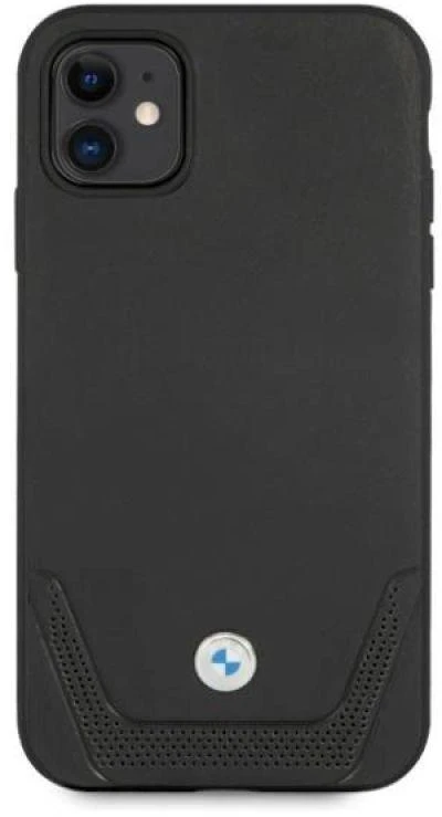 Apple iPhone 11 BMW dėklas odinis Perforate (BMHCN61RSWPK) juodos spalvos