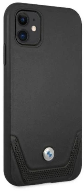 Apple iPhone 11 BMW dėklas odinis Perforate (BMHCN61RSWPK) juodos spalvos