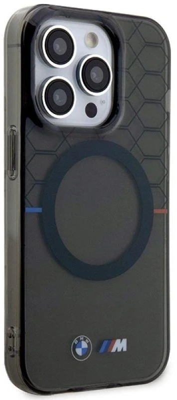 Dėklas BMW BMHMP13XHGPK Apple iPhone 13 Pro Max 6.7″ pilkas Pattern MagSafe