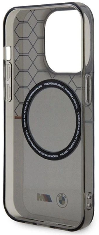 Dėklas BMW BMHMP13XHGPK Apple iPhone 13 Pro Max 6.7″ pilkas Pattern MagSafe