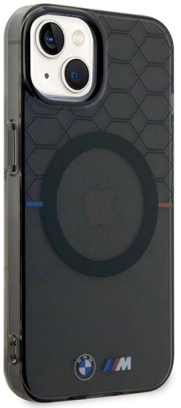BMW BMHMP14MHGPK Apple iPhone 14 Plus / 15 Plus 6.7″ Pilkas Pattern MagSafe Dėklas