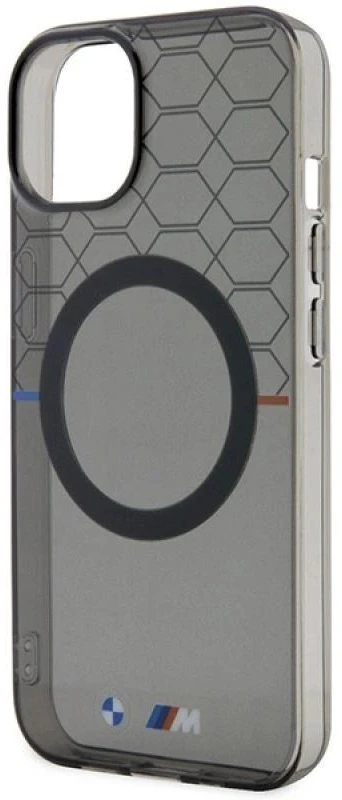 BMW BMHMP14MHGPK Apple iPhone 14 Plus / 15 Plus 6.7″ Pilkas Pattern MagSafe Dėklas