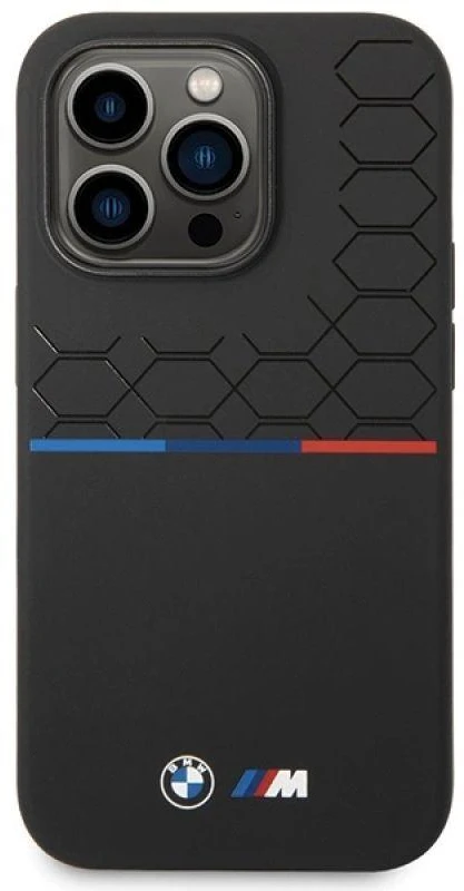 Dėklas BMW BMHCP15X22SMPK Apple iPhone 15 Pro Max 6.7″ juodos spalvos Silicone Pattern