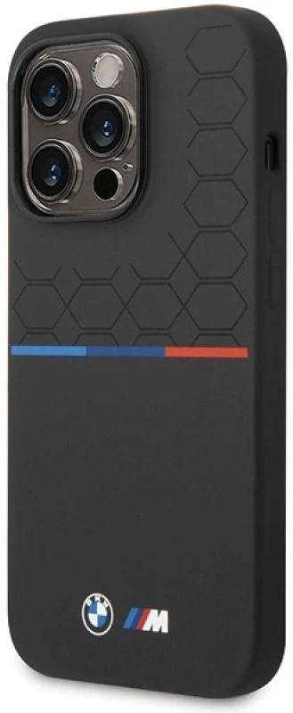 Dėklas BMW BMHCP15X22SMPK Apple iPhone 15 Pro Max 6.7″ juodos spalvos Silicone Pattern