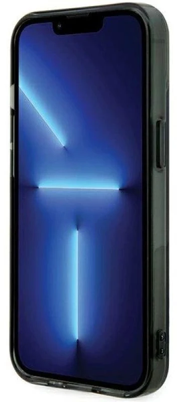 BMW BMHMP15SHCRS Apple iPhone 15 / 14 / 13 6.1" skaidrus dėklas hardcase Sidabrinis Ring MagSafe