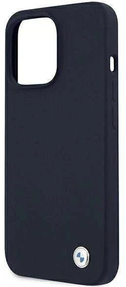 Dėklas BMW Case BMHCP13XSILNA skirtas Apple iPhone 13 Pro Max 6.7", mėlynas