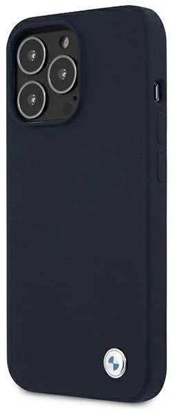 Dėklas BMW Case BMHCP13XSILNA skirtas Apple iPhone 13 Pro Max 6.7", mėlynas