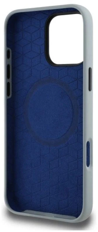 BMW BMHMP16X23SLIG Apple iPhone 16 Pro Max 6.9" dėklas telefonui pilkos spalvos Silikoninis Turning Lines MagSafe