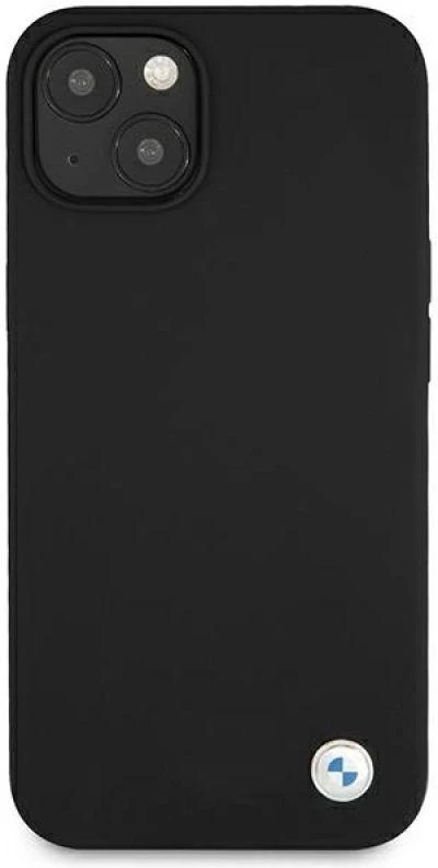 BMW BMHCP13SSILBK Apple iPhone 13 mini 5,4″ juodos spalvos kietas dėklas Silicone Signature