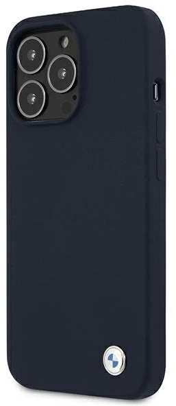 Dėklas BMW BMHCP13LSILNA iPhone 13 Pro / 13 6,1" tamsiai mėlyna/navy hardcase Silicone Signature