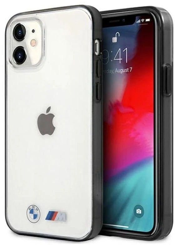 BMW BMHCP12SMBTOK Apple iPhone 12 mini 5,4″ skaidrus kietas dėklas Sandblast