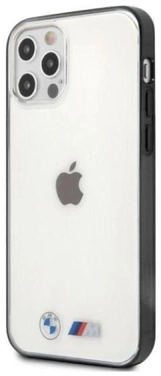 BMW BMHCP12LMBTOK Apple iPhone 12 Pro Max 6,7″ skaidrus kietas dėklas Sandblast