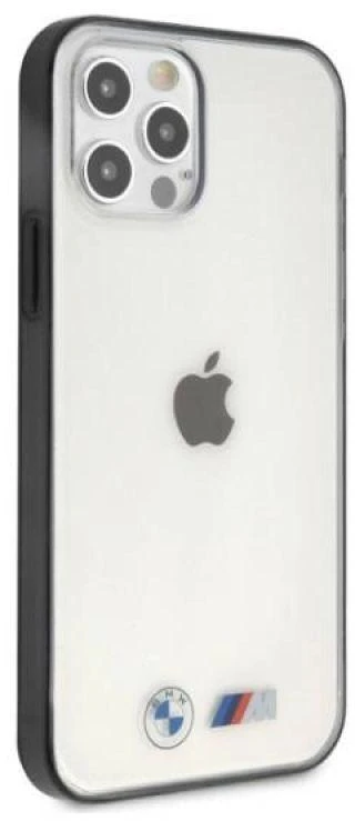 BMW BMHCP12LMBTOK Apple iPhone 12 Pro Max 6,7″ skaidrus kietas dėklas Sandblast