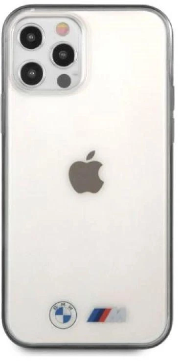 BMW BMHCP12LMBTOK Apple iPhone 12 Pro Max 6,7″ skaidrus kietas dėklas Sandblast