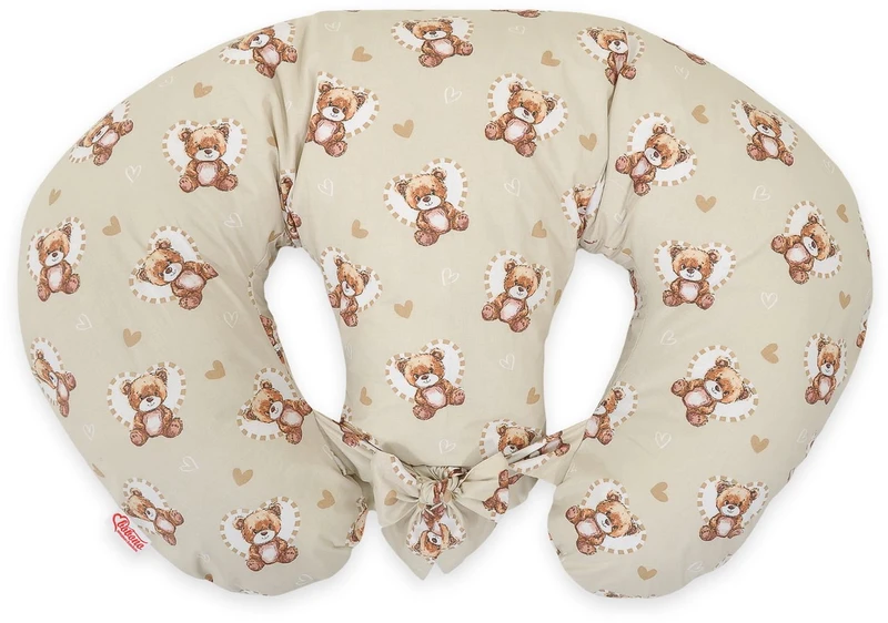 BOBONO maitinimo pagalvės užvalkalas dvyniams Teddy Love