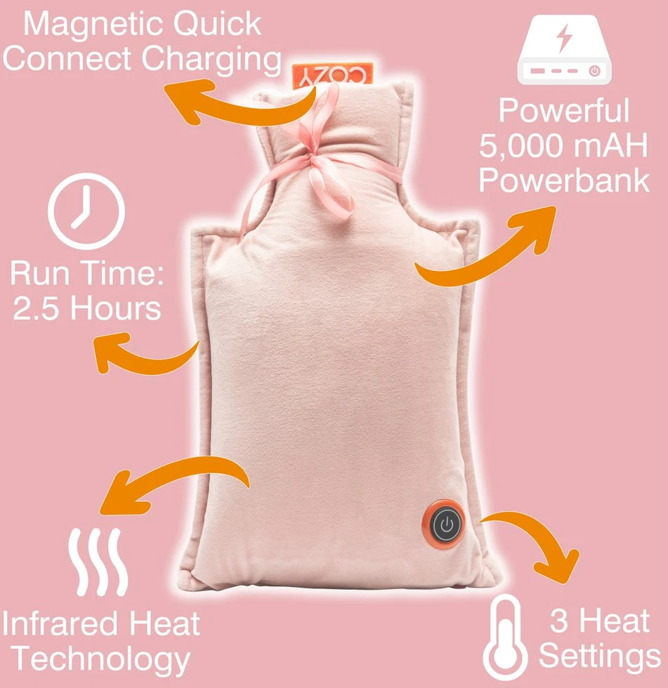 Bodi-Tek COZY įkraunama karšto vandens pagalvėlė, EU