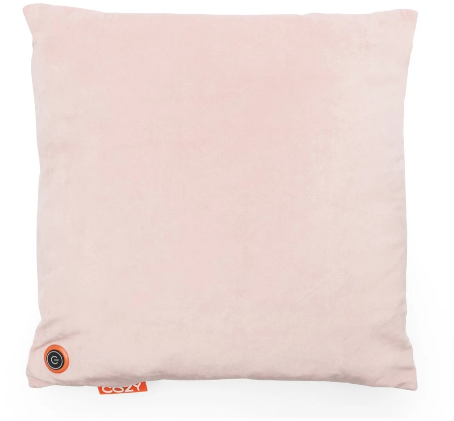 Bodi-Tek COZY šildoma komforto pagalvėlė 45 x 45 cm, šviesiai rausvas veliūras