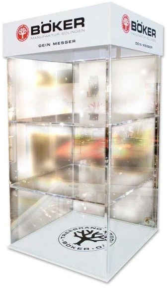 Virdulys Togo Böker akrilinė vitrina 70x35x35 cm