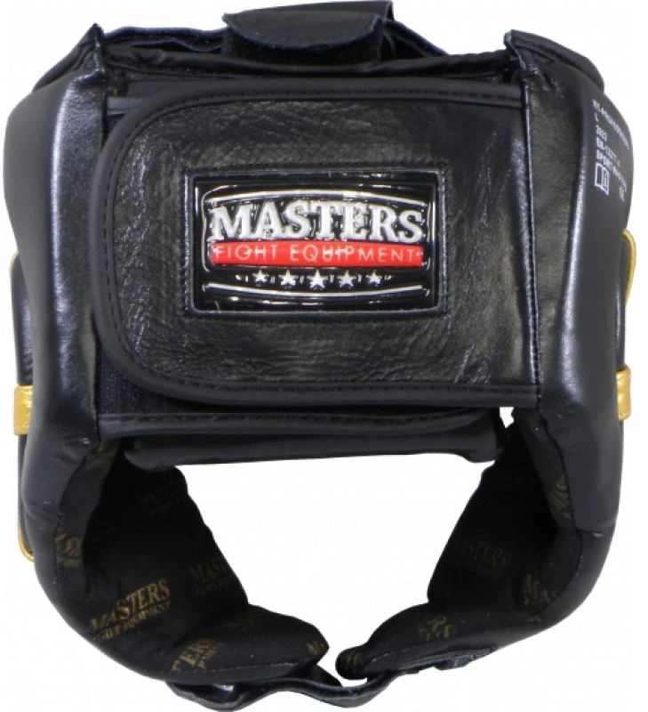 Boksininko šalmas Masters Kt-Professional M, juodas ir auksinis