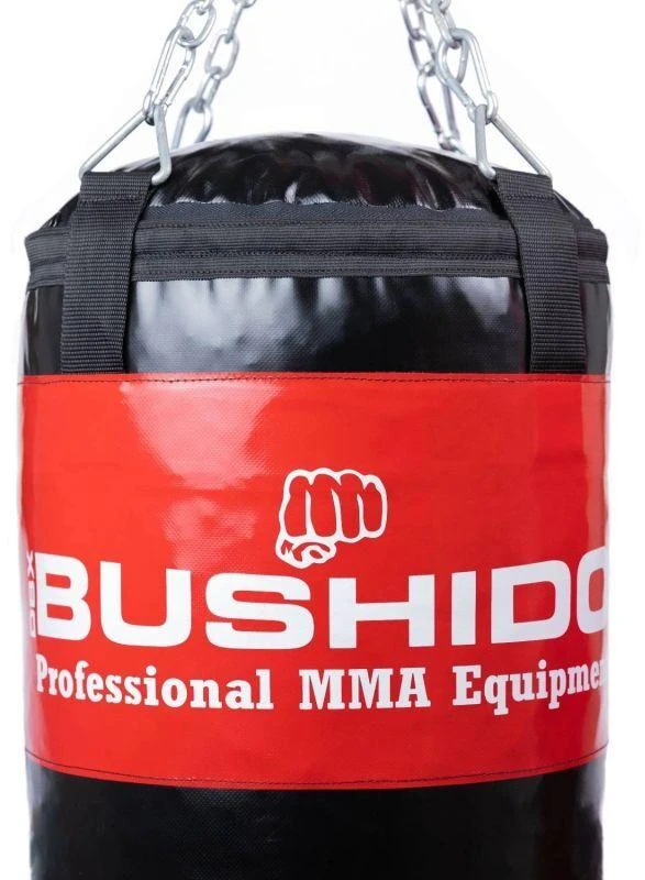 BUSHIDO Bokso maišas - 130 Raudonas - 130 cm / 30 kg