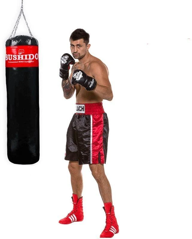 BUSHIDO Bokso maišas - 130 Raudonas - 130 cm / 30 kg