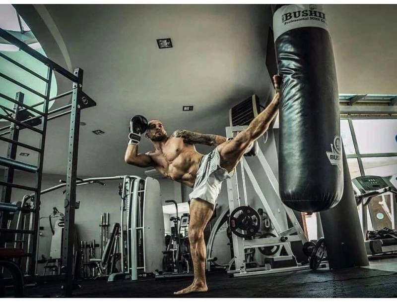 BUSHIDO Bokso maišas - 140 Balta - 140 cm / 40 kg