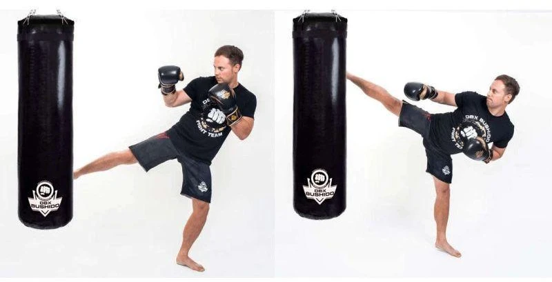 BUSHIDO Bokso maišas - 140 Juodas - 140 cm / 40 kg