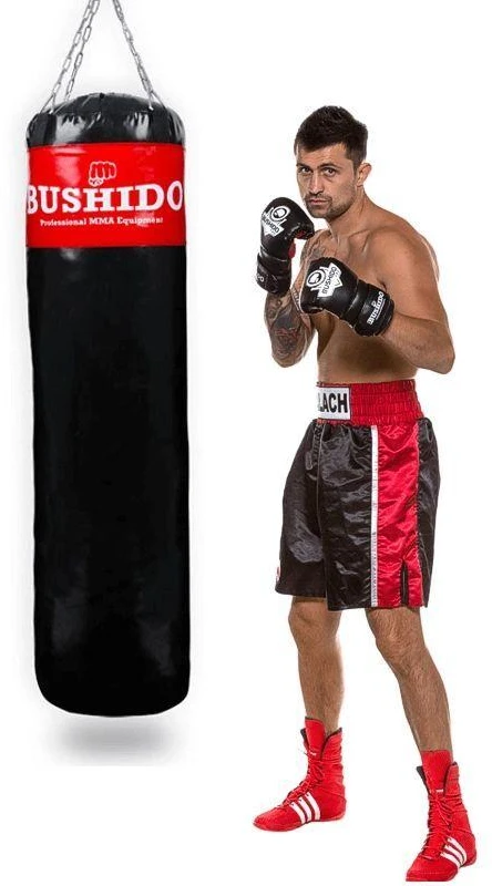 BUSHIDO Bokso maišas - 150 Raudona - 150 cm / 50 kg