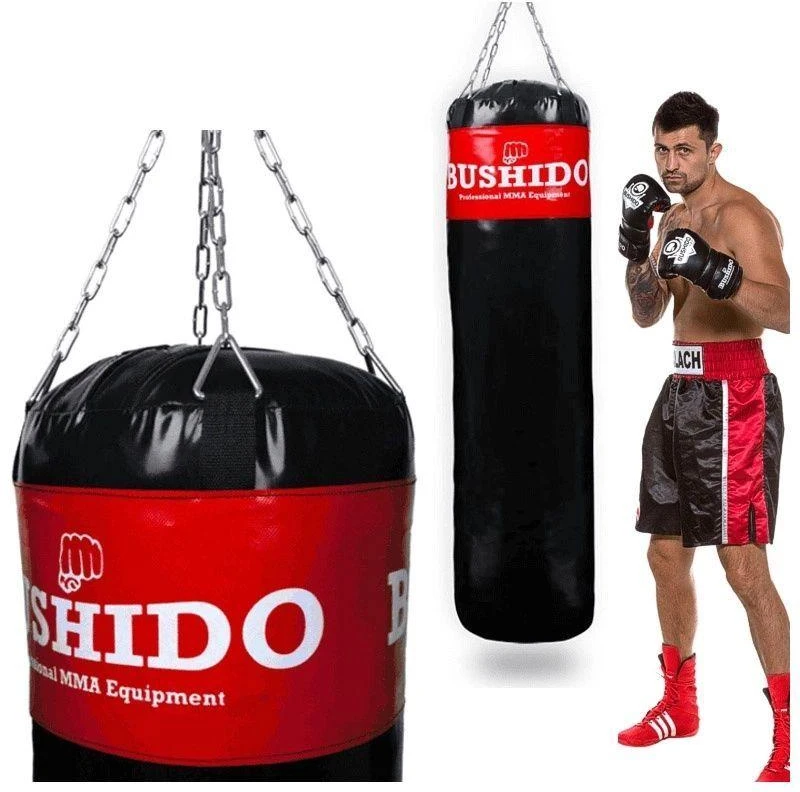 BUSHIDO Bokso maišas - 150 Raudona - 150 cm / 50 kg