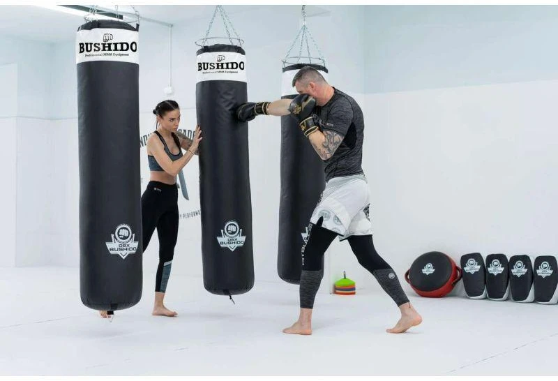 BUSHIDO Bokso maišas - 160 Baltas - 160 cm / 50 kg