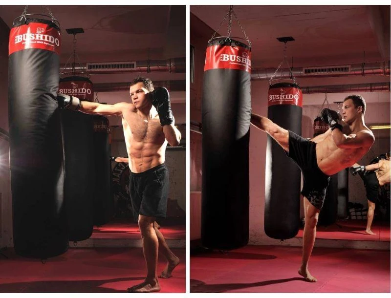 BUSHIDO Bokso maišas - 180 Raudonas - 180 cm / 60 kg