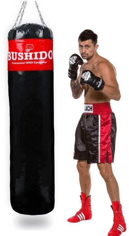 BUSHIDO Bokso maišas - 180 Raudonas - 180 cm / 60 kg