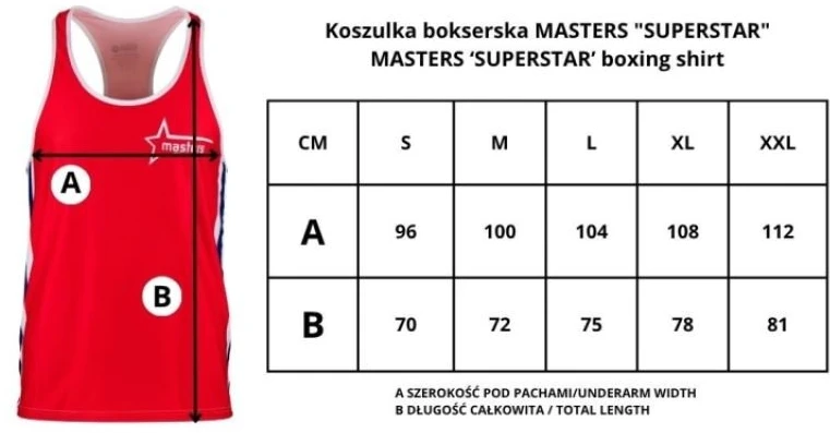 Bokso marškinėliai Masters Superstar