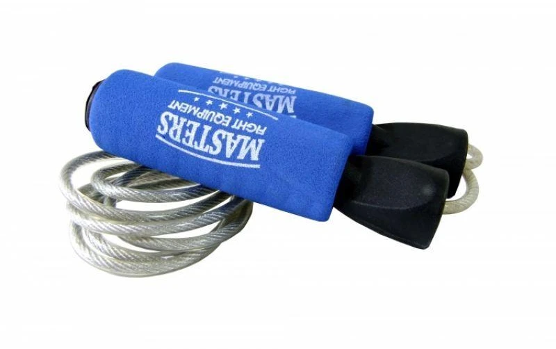 Bokso šokinėjimo virvė su svareliais 2 x 160g SBS-W 14256-W02