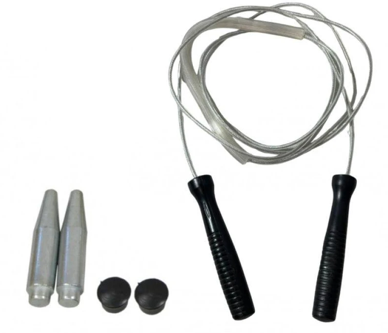 Bokso šokinėjimo virvė su svareliais 2 x 160g SBS-W 14256-W02