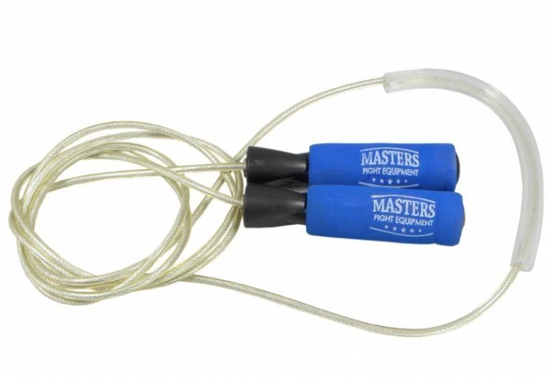 Bokso šokinėjimo virvė su svareliais 2 x 160g SBS-W 14256-W02