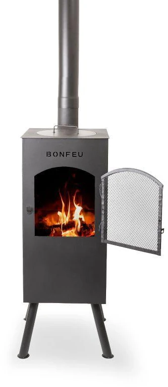 BonFeu BonCarré sodo židinys, juodas, 3503